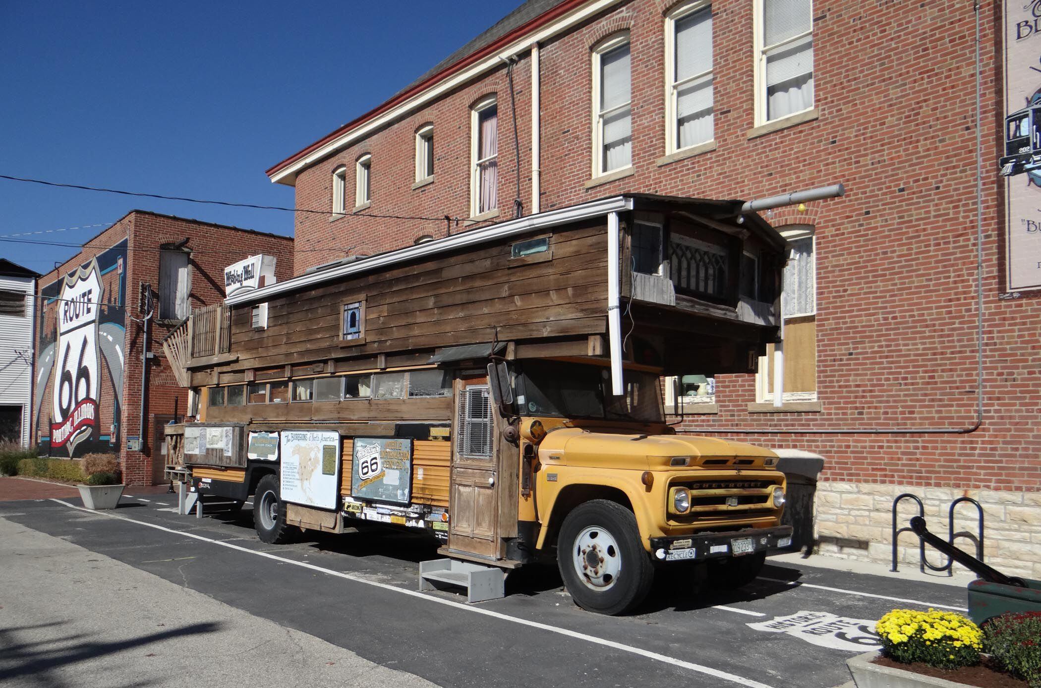 Bob Waldmire Bus - Photo provided by IL Route 66 Assoc. Museum