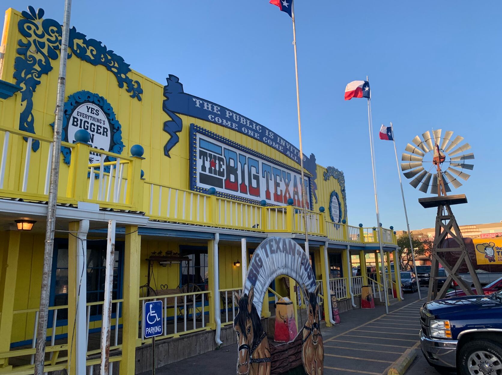 The Big Texan Steak Ranch & Brewery in Amarillo is home to the infamous 72oz Steak challenge.