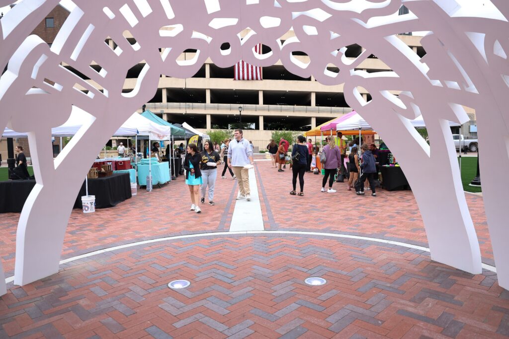 Visit Joliet's City Square to get a photo with the Unity Dome.